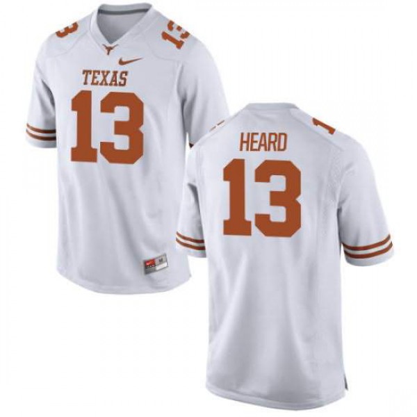 Youth Texas Longhorns #13 Jerrod Heard Limited Stitched Jersey White